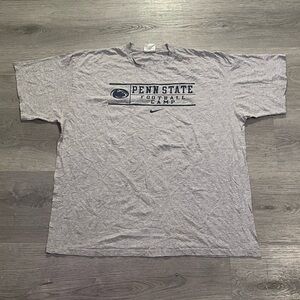 90s Vintage Nike Penn State Football Camp Mens Grey Shirt